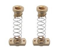 2 Pack Anti Backlash Spring Loaded Nut Elimination Gap Brass Nuts Z Axis Acme Threaded Rod Upgrade Kit for Ender 3s 3 Pro V2 CR10 Tornado 3D Printer