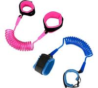 2 Pack Anti Lost Safety Wrist Link Belt,Comfortable and Breathable Wristband 1.5M Baby Safety Wrist Link Belt Walking Hand Belt Strap Leash Wire Rope