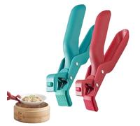 2 Pack Anti-Scald Bowl Holder Clips Heat Resistant Silicone Gripper Non Slip Hot Dish Tongs for Kitchen Microwave Air Fryer Oven