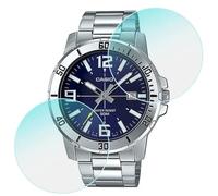 2 Pack | Anti-Scratch Tempered Glass Protective Film Screen Protector Compatible with Casio MTP-VD01D Watches