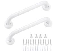 2 Pack Anti-Slip Bathroom Grab Rail Stainless Steel, Grab Handles 11.8 Inch Anti Slip Shower Handles, Grab Rails for Elderly Disability Aids Outdoor Handrail for Kitchen Bedroom Shower Steps