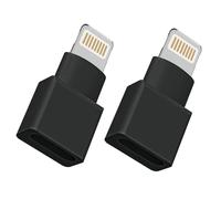 2 Pack [Apple MFI Certified ] Lightning Extender Adapter, iPhone Charger Extension Cable Female to Male Dock Extender for iPhone 13 12 11 X XS XR 8 7 6 5 iPad Charging Audio Video Data Transfer