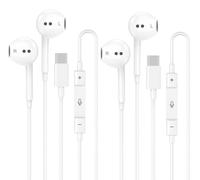 2 Pack [Apple MFi Certified] Wired USB C Headphones for iPhone 17 16 15