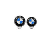 2 Pack Applicable For Bmw Emblems Hood And Trunk, Bmw Emblem Logo Replacement 82mm 74mm For All Bmw