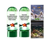 2 Pack Aquarium Water Purification Tablets - Powerful Algae Remover & Water Treatment for Fish Tanks, Clear & Clean Fishtank Water, Safe for Fish