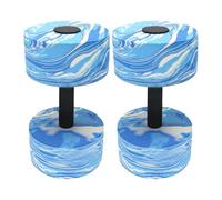 2 Pack Aquatic Foam Dumbbells Lightweight EVA Water Dumbbells Pool Exercise Equipment for Weight Loss, Water Aerobics & Resistance Training