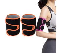 2 Pack Arm Toning,Sweat-Arm Trimmers Bands,Adjustable Arm Training Sleeves,3x Speed Dual Pressure Protection Shape Arm Curves for Men and Women (Orange)