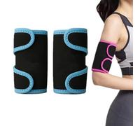 2 Pack Arm Toning,Sweat-Arm Trimmers Bands,Adjustable Arm Training Sleeves,3x Speed Dual Pressure Protection Shape Arm Curves for Men and Women (Blue)