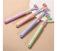 2-Pack Assorted Colors of Three-Sided Soft-Bristle Toothbrushes, Featuring an Effective Wrap-Around Design for Deep and Thorough Cleaning of Teeth and Gums, Suitable for AdultsToothbrushes
