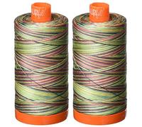 2-Pack - Aurifil 50WT - Marrakesh (3817) Variegated - Mako Cotton Thread - 1422 Yards Each2