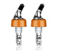 2 Pack Automatic 1.5oz/45ml Measured Liquor Pourer Spout with Dust Caps - Precision Wine & Spirit Dispenser for Home Bars, Cocktails & Parties - Fits 750ml Bottles (1.0oz/30ml -2 Pack)