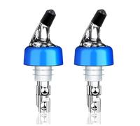 2 Pack Automatic 1.5oz/45ml Measured Liquor Pourer Spout with Dust Caps - Precision Wine & Spirit Dispenser for Home Bars, Cocktails & Parties - Fits 750ml Bottles (1.5oz/45ml -2 Pack)