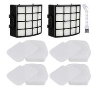 2 Pack AZ3000UKT Anti Allergen Filters and 4 Foam & Felt Replacement Filters for Shark AZ3000UK Pet Pro Stratos DuoClean Anti Hair PowerFins Upright AZ3002 AZ3000 AZ3000W Vacuum Cleaner