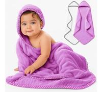 2-Pack Baby Hooded Bath Towels - 100% Extra Soft Ring-Spun Cotton - Ultra-Absorbent & Quick-Drying - Large 75x75cm - Gentle on Delicate Skin - OEKO-TEX Certified - Ideal Baby Gift