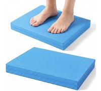 2 Pack Balance Pad for Workout, Non-Slip TPE Foam Balance Pad for Physical Therapy, Rehabilitation, Yoga & Stability Training, Water-Resistant Exercise Mat 15.7x13x2 Inches Blue