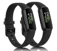 2 Pack Bands Compatible with Fitbit Inspire 3 Bands for Women Men, Sport Silicone Adjustable Replacement Straps for Fitbit Inspire 3 Fitness Tracke (Black/Black)