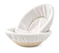 2 Pack Banneton Bread Proofing Baskets, 10 Inch Round with Liners | Natural Rattan Sourdough Proving Bowls with Cloth Liners for Artisan Bread Baking, Dough Rising and Cold Fermentation