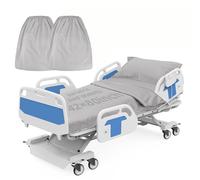 2 Pack Bariatric Hospital Bed Sheets - 42x80x12 Inch Deep Pocket Fitted Sheets for Oversized Medical & Bariatric Mattresses - Soft Knitted, Durable & Stretchable (Grey)