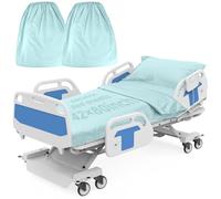 2 Pack Bariatric Hospital Bed Sheets - 42x80x12 Inch Deep Pocket Fitted Sheets for Oversized Medical & Bariatric Mattresses - Soft Knitted, Durable & Stretchable (Teal)