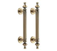 2 Pack Barn Door Handle Pulls, Antique Sliding Door Handles, Heavy Duty Decorative Metal Hardware for Indoor and Outdoor Use