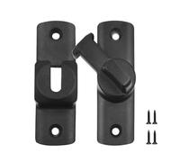 2 Pack Barn Door Lock,Door Chain Lock,Storm Door Lock,90 or 180 Degree Flip Door Locks,Protect Privacy Sliding Gate Latch,Security Sliding Door Latch Lock for Cabinets,Bathroom,Garage