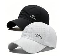 2 Pack Baseball Caps,Snow Mountain Printed Quick Dry Hat,Lightweight Fashion Trendy Cap for Spring Summer Outdoor Activities
