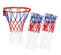 2 Pack Basketball Net & Netball Net, Weatherproof Outdoor Hoop Replacement | Durable anti-tangle outdoor basketball net with 12 loops, sturdy netball net for indoor & outdoor courts