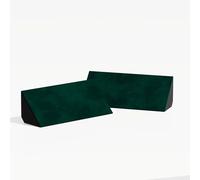 2 Pack - Bass Trap Velvet Fabric "mini-Cinematic-bt-Horizont" for mount in corner under the ceiling and wall | Decorative Soundproofing Art | 23x50x10cm | Color: [N-TRAP-Horizont | Green]