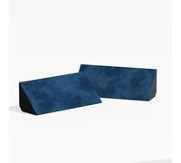 2 Pack - Bass Trap Velvet Fabric "mini-Cinematic-bt-Horizont" for mount in corner under the ceiling and wall | Decorative Soundproofing Art | 23x50x10cm | Color: [N-TRAP-Horizont | Blue]