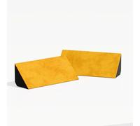 2 Pack - Bass Trap Velvet Fabric "mini-Cinematic-bt-Horizont" for mount in corner under the ceiling and wall | Decorative Soundproofing Art | 23x50x10cm | Color: [N-TRAP-Horizont | Yellow]