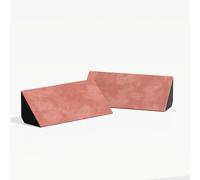 2 Pack - Bass Trap Velvet Fabric "mini-Cinematic-bt-Horizont" for mount in corner under the ceiling and wall | Decorative Soundproofing Art | 23x50x10cm | Color: [N-TRAP-Horizont | Rose]