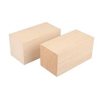 2 Pack Basswood Carving Blocks, 6x3x3 Inches Basswood Blocks for Beginner to Advanced Carvers, Ideal for DIY Projects and Gifts, Soft and Smooth, Easy Whittling and Carving,by GNIEMCKIN.