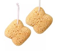 2 Pack Bath Sponges, Exfoliating Natural Sponge for Women, Men & Adults, Soft Honeycomb Extra Large Shower Sponge with Dense Foam, Gentle Deep Cleansing for Sensitive Dry Skin