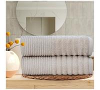 2-Pack Bath Towels - 100% Egyptian Cotton, 650 GSM - Ultra Soft, Highly Absorbent & Quick Dry - Luxury Bathroom Towels, Washable Bath Towels for Bath, Hotel & Gym (70x120 cm) - Natural
