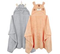 2 Pack Bath Towels Thick Absorbent Hooded Bath Towels for Baby Boy Girl 0-5 Years Old Large Hooded Towels 50x32 Inches for Baby