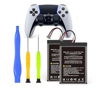 2-Pack Battery for PS5 Dualsense Edge, 2026 Upgrade High Capacity 3600mah Rechargeable Battery Pack for PlayStation 5 Dualsense Edge Controller with Tool Kit