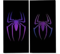 2 Pack Beach Towel Microfibre Towels for Adults, Super Absorbent Sand Free (80x160 cm) quick dry, Soft, Compact, Lightweight, Women Men Beach Essentials Accessories Vacation Gift Spider Purple z-2642