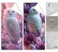 2 Pack Beach Towels for Adults 35.4x70.9 inch Lightweight Microfibre Beach Towel Animal with Bags, Double Sided Sand Free Absorbent Quick Dry Microfibre Towel for Camping Travel Towels Owl Wq-1128