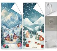 2 Pack Beach Towels for Adults 35.4x70.9 inch Lightweight Microfibre Beach Towel Christmas with Bags,Double Sided Sand Free Absorbent Quick Dry Microfibre Towel for Camping Travel Towels Rural Wq-1044
