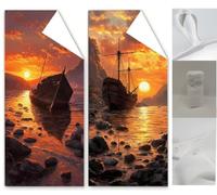 2 Pack Beach Towels for Adults 35.4x70.9 inch Lightweight Microfibre Beach Towel Coastal with Bags, Double Sided Sand Free Absorbent Quick Dry Microfibre Towel for Camping Travel Towels Boat Wq-1092