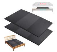 2 Pack Bed Boards Under Mattress Support, 47x25x2'' Sagging Mattress Support with 32D High Density Foam Trapezoidal Design Firm Supports Board to Fix Sinking Bed Bunkie Boards for Platform Box Spring