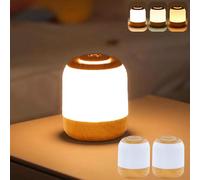 2 Pack Bedside Lamps, Small Touch Lamp, Kids Night Light, 3-Way Dimmable Warm & Cold Night Lamps, USB Rechargeable Portable Lamps for Baby Nursing / Sleeping Aid