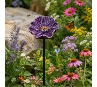 2 Pack Bee Watering Station for Garden,Flower Shaped Bee & Butterfly Water Feeder,Bee-Bath Bowl Drinking Cups for Outdoor Garden Yard Farm Decor