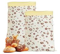2 Pack Beeswax Bread Bag, Beeswax And Breathable Cotton And Linen Materials, Safe And Environmentally Friendly, Extend The Shelf Life Of Bread(C)