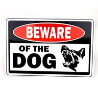 2-Pack Beware of Dog Signs Dog Warning Sign Aluminum Dibond Large 300MM X 200MM Rust Free Waterproof Dog on Premises Sign