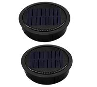 2 Pack Big Solar Light Replacement Top for Outdoor Hanging Lanterns, More Powerful More Energy Efficient