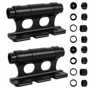 2 Pack Bike Fork Mount Block, Heavy Duty Aluminum Alloy Quick Release Thru Axle Bicycle Rack Carrier with 8 Adapters for Truck Bed, Roof Rack, SUV, Van Transport and Storage