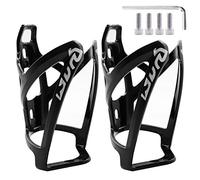2-Pack Bike Water Bottle Cage Bicycle Water Bottle Holder Lightweight & Strong Bicyle Mount for Road & Mountain Bikes with Screws Spanner