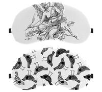 2 Pack Bird Hand Drawn with Dark Color Sleep Mask, Eye Mask for Men Women, No Pressure Night Eye Cover, Breathable Sleeping Eye Mask, Light Blocking