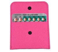 2 Pack Birth Control Pill Packet with 4" x 3" for Women Privacy Protection Contraceptive Medicine Holder Pink Sleeve Pouch Wallet
